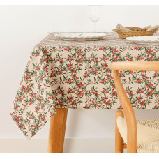 Stain-proof resined tablecloth Belum Mistletoe Multicolour 100 x 150 cm