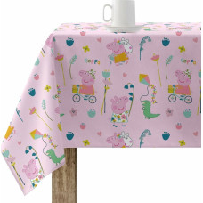 Stain-proof resined tablecloth Peppa Pig Free Time 1 Multicolour 150 x 150 cm