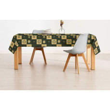 Stain-proof resined tablecloth Harry Potter Slytherin Multicolour 150 x 150 cm