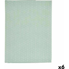 Tablecloth Thin canvas Anti-stain Light Green Star 140 x 180 cm (6 Units)