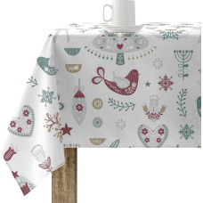 Stain-proof resined tablecloth Belum Merry Christmas 55 Multicolour 150 x 150 cm