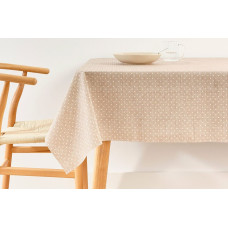 Stain-proof tablecloth Belum Plumeti White 100 x 80 cm