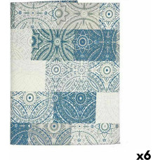 Tablecloth Thin canvas Anti-stain Tile 140 x 180 cm Blue (6 Units)