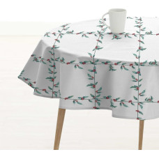 Tablecloth Belum White Christmas Multicolour Ø 100 cm