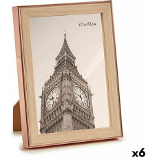 Photo frame Brown Copper Plastic Glass (15,6 x 2 x 20,7 cm) (6 Units)