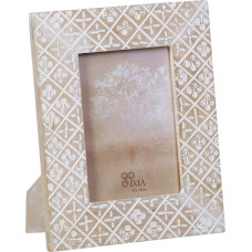 Photo frame 21 x 2 x 26 cm Natural Wood White