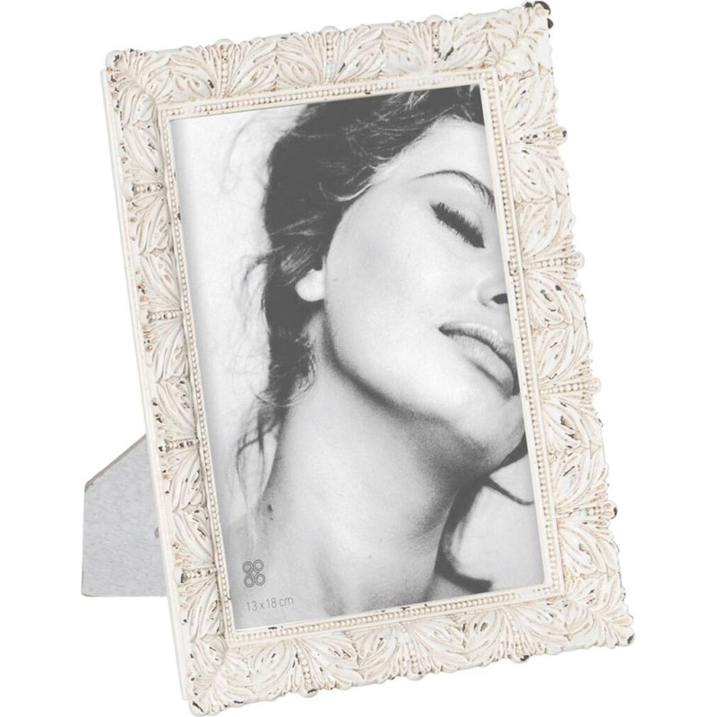 Photo frame White Polyresin 16,5 x 2 x 22 cm