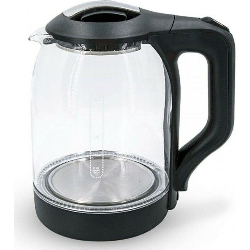 Kettle COMELEC 1,8 L 1500W Black White Stainless steel 1500 W 2200 W