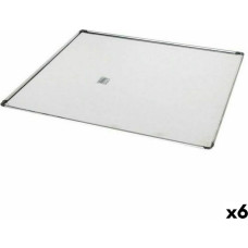 Baking tray VR Silver Aluminium Rectangular 41 x 37 x 0,5 cm (6 Units)