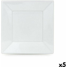 Set of reusable plates Algon White Plastic 23 x 23 x 1,5 cm (36 Units)