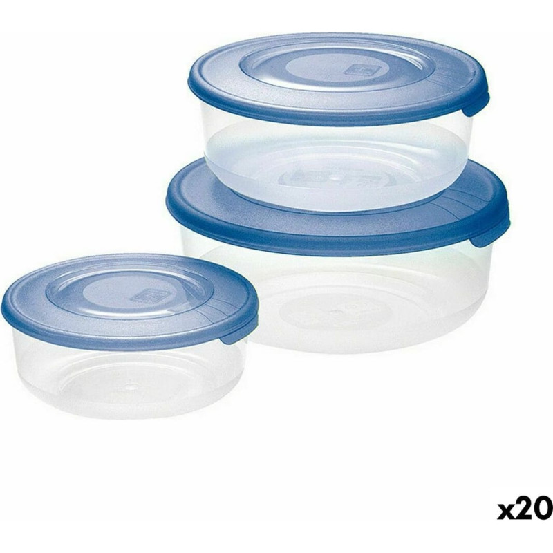 Set of lunch boxes Tontarelli Family Circular 3 Pieces (20 Units)