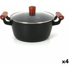 Casserole with glass lid Quttin Doha 39 x 28 x 15 cm (4 Units)