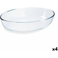 Krāsns Trauks Pyrex Classic Vidrio Caurspīdīgs Stikls Ovāls 30 x 21 x 7 cm (4 gb.)