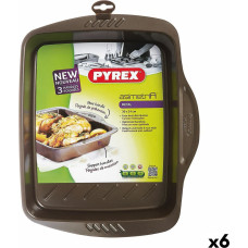 Krāsns Trauks Pyrex Asimetria Taisnstūra Metāls 30 x 24 cm (6 gb.)