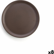 Flat Plate Anaflor Barro Anaflor Brown Baked clay Ø 31 cm Meat (8 Units)