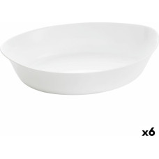 Pasniegšanas Plate Luminarc Smart Cuisine Ovāls 32 x 20 cm Balts Stikls (6 gb.)