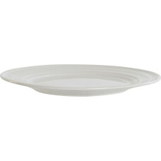 Flat Plate DKD Home Decor White Porcelain 27 x 27 x 2 cm