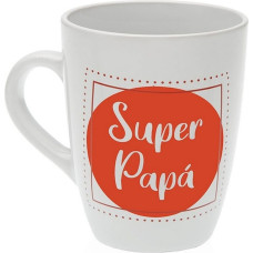 Mug Versa Super Papá Stoneware (8,5 x 10 x 8,5 cm)