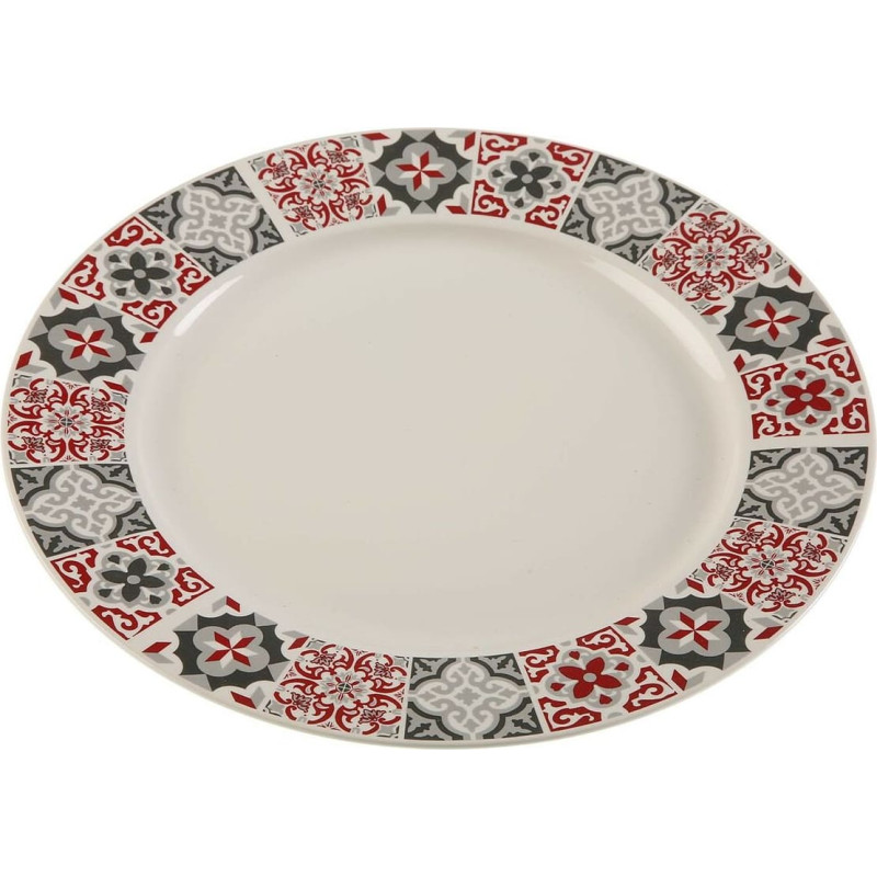 Flat plate Versa Maroon Porcelain