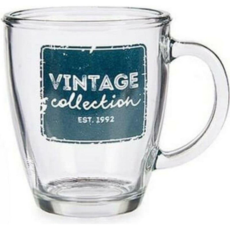 Mug Vintage Transparent Glass 320 ml