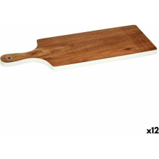 Cutting board White Acacia 17,3 x 1,5 x 44,8 cm (12 Units)