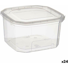 Rectangular Lunchbox with Lid Transparent polypropylene 750 ml 12,8 x 7,5 x 13,5 cm (24 Units)