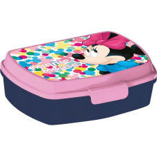 Sandwich Box Minnie Mouse Lucky Plastic Pink (17 x 5.6 x 13.3 cm)