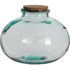 Glass Jar Mica Decorations Olly Circular Cork Plug Ornamental Crystal (Ø 29 x 23 cm)