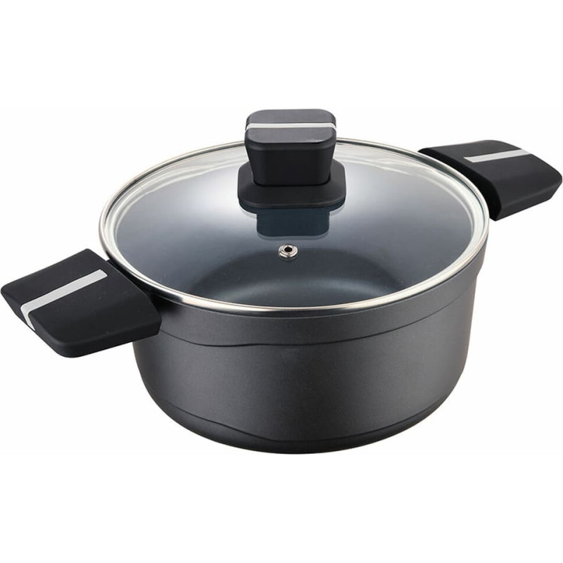 Casserole with lid San Ignacio Bistro SG6426 Aluminium Matte back (Ø 24 x 12 cm)