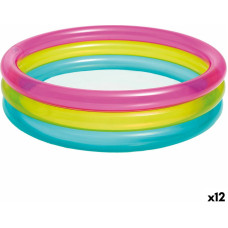 Inflatable Paddling Pool for Children Intex Rainbow Rings 63 L 86 x 25 x 86 cm (12 Units)