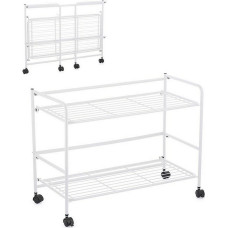 Shelves Confortime White Iron Foldable With wheels (67 x 30 x 44,8 cm)