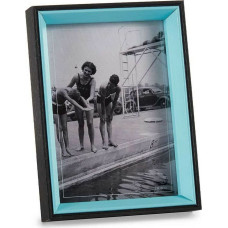 Photo frame Black Blue Crystal 3 x 20 x 15 cm MDF Wood