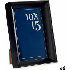 Photo frame Black Plastic Glass (12,2 x 3,5 x 17,3 cm) (6 Units)