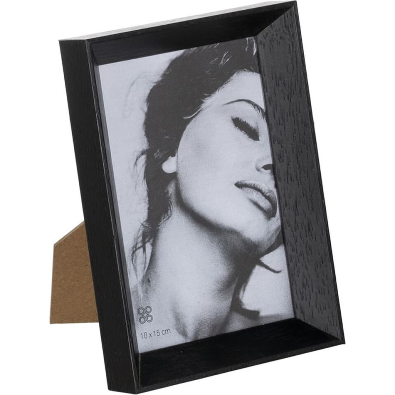 Photo frame Black Wood Crystal 12 x 2,5 x 17 cm