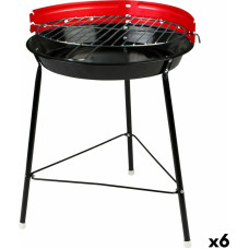 Barbecue Portable Aktive Iron Plastic 37 x 44 x 33 cm (6 Units) Red