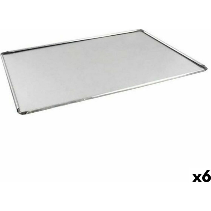 Baking tray VR Silver Aluminium Rectangular 40 x 28 x 0,5 cm (6 Units)