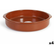 Saucepan Azofra Baked clay 38,5 x 36 x 7,5 cm (4 Units)