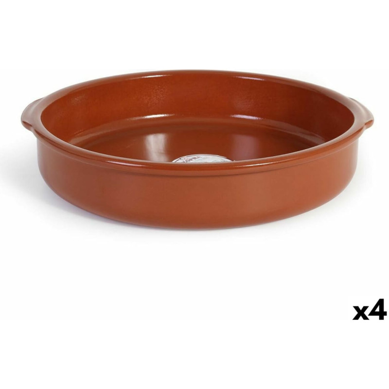 Saucepan Azofra Baked clay 38,5 x 36 x 7,5 cm (4 Units)