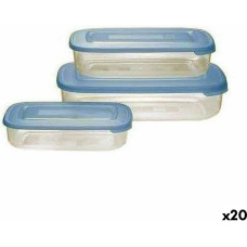 Lunch box Tontarelli Family Blue Rectangular 29,6 x 19,8 x 7,7 cm (20 Units)