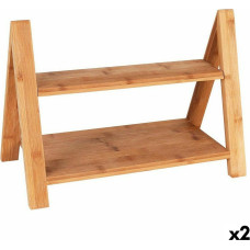 Serving board Viejo Valle Double height Bamboo 39,7 x 20,3 x 18 cm (2 Units)