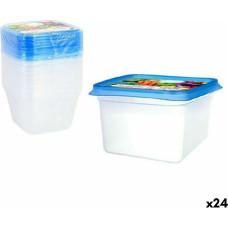 Set of 9 lunch boxes Privilege 49792 550 ml 12 x 12 x 7,5 cm (24 Units)