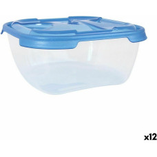 Set of lunch boxes Tontarelli Nuvola 1 L Blue Squared 3 Pieces (12 Units)