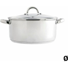 Casserole with glass lid Quid Ottawa Stainless steel