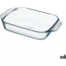 Oven Dish Pyrex Irresistible Transparent Glass Rectangular 27,5 x 16,9 x 6 cm (6 Units)