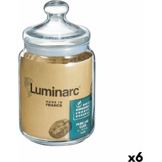 Jar Luminarc Club Transparent Glass 1,5 L (6 Units)