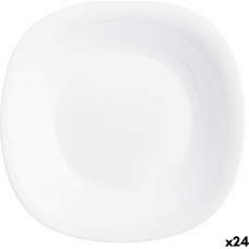 Deep Plate Luminarc Carine White Glass (Ø 23,5 cm) (24 Units)