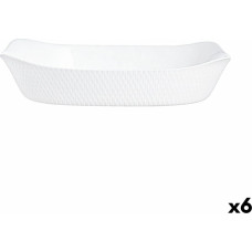 Pasniegšanas Plate Luminarc Smart Cuisine Balts Stikls 34 x 25 cm (6 gb.)