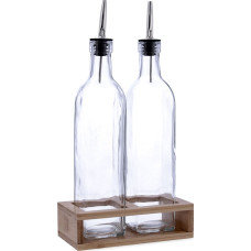 Oil and Vinegar Set Quid Naturalia Transparent Glass 550 ml