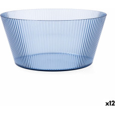 Salad Bowl Quid Sunset Blue Plastic 25 cm (12 Units)