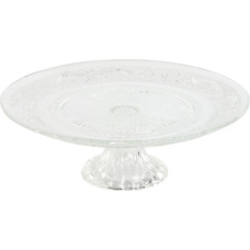 Snack tray Home ESPRIT Transparent Crystal 23 x 23 x 8 cm